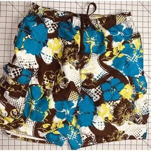 XL 40-42 OP OCEAN PACIFIC Mens Swim Trunks Board Shorts Mesh Lined Pockets Aloha